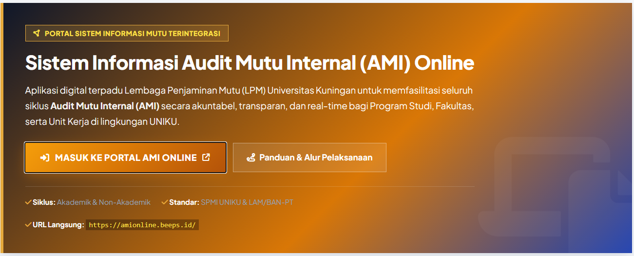 Mendigitalisasi Audit Mutu Internal (AMI): Pelajaran Penting dari Implementasi AMIOnline