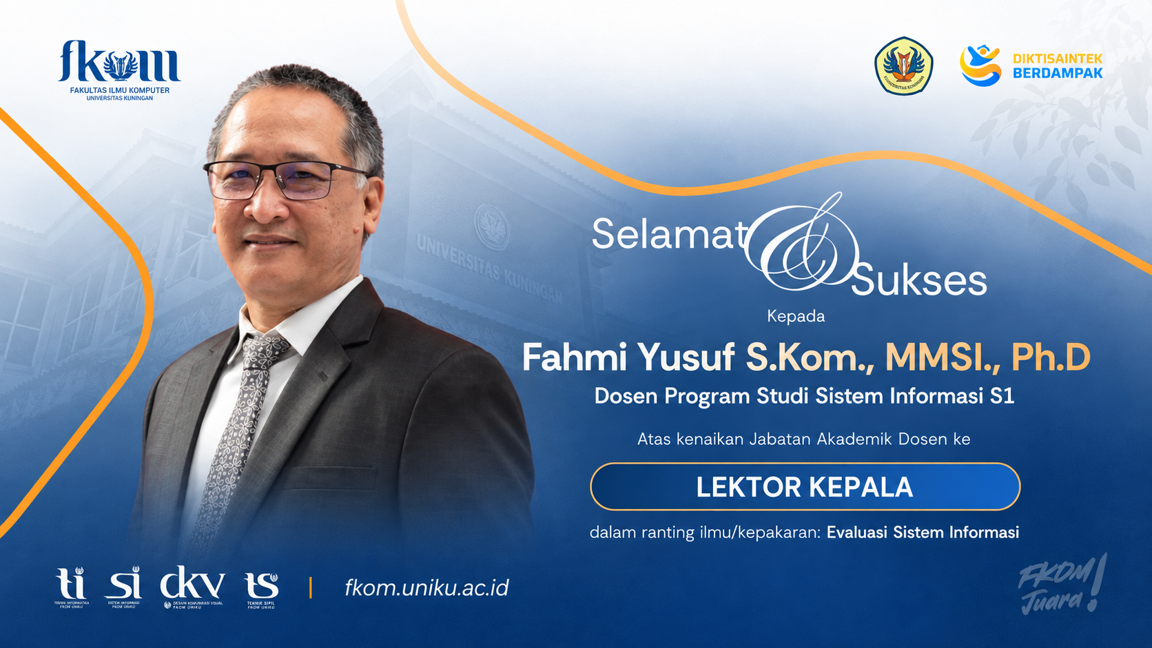Alhamdulillah Lektor Kepala 700 satu langkah lagi menuju pencapaian akhir